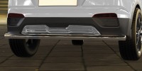 Защита заднего бампера d57 радиусная Arbori нерж. сталь для HYUNDAI Creta 2016-нв