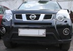 Сетка на бампер внешняя для NISSAN X-Trail 2010-2015, 2 шт., черн., 15 мм
