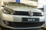 Сетка на бампер внешняя для VW Golf VI 2008-2013, черн., 15 мм