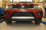 Сетка на бампер внешняя для SUZUKI Grand Vitara 2012-2015, черн., 15 мм