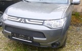 Сетка на бампер внешняя для MITSUBISHI Outlander 2012-2015, 2 шт., черн., 15 мм
