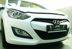 Сетка на бампер внешняя для HYUNDAI i30 2011->, черн., 15 мм