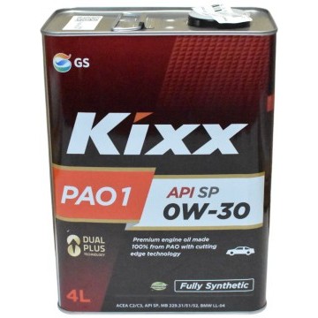 Масло моторное Kixx PAO1 SP 0W-30 /4л