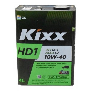 Масло моторное Kixx HD1 CI-4 10W-40 (D1) /4л мет. синт.