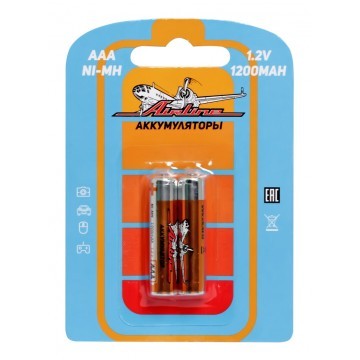 Батарейки AAA HR03 аккумулятор Ni-Mh 1200 mAh 2шт.