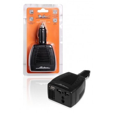 Инвертор 12В-220В, 75 Вт + USB
