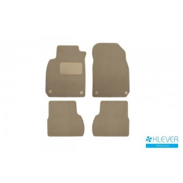 Коврики в салон Klever Premium CADILLAC BLS АКПП 2006-2010, сед., 4 шт. (текстиль, бежевые)