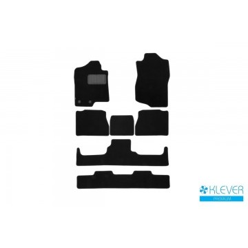 Коврики в салон Klever Premium CADILLAC Escalade 7 мест АКПП 2007-2014, внед., 7 шт. (текстиль)