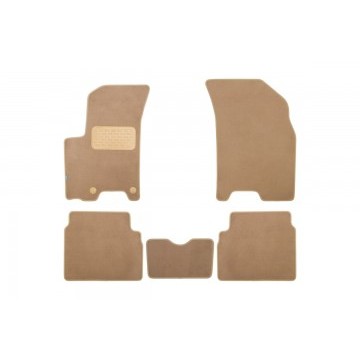 Коврики в салон Klever Premium CHEVROLET Aveo 2012->, сед., хб., 5 шт. (текстиль, бежевые)