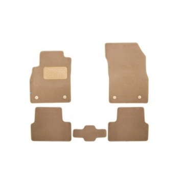 Коврики в салон Klever Premium CHEVROLET Cruze 2009-2014, сед., хб., 5 шт. (текстиль, бежевые)