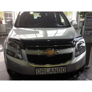 Дефлектор капота CHEVROLET ORLANDO 2011-2015 ( темный)