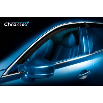 Сетка на бампер внешняя для CHEVROLET Orlando 2011-2015, 2 шт., хром, 10 мм