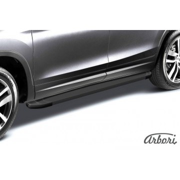 Комплект алюминиевых порогов Arbori Optima Black 1800 для CHEVROLET Trailblaizer 2012-2016