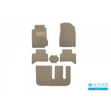 Коврики в салон Klever Premium CHEVROLET Trailblazer АКПП 2012->, внед., 6 шт. (текстиль, бежевые)