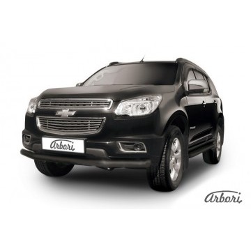 Защита переднего бампера d76 Arbori черн. для CHEVROLET Trailblaizer 2012-2016