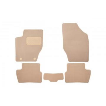 Коврики в салон Klever Premium CITROEN C4 2004-2010, хб., 5 шт. (текстиль, бежевые)