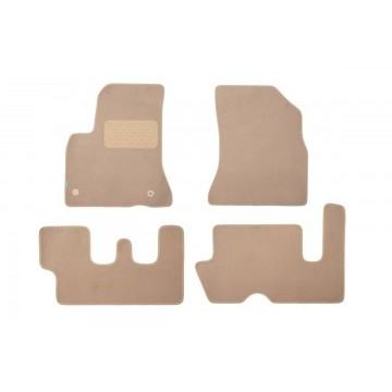 Коврики в салон Klever Premium CITROEN Grand C4 Picasso АКПП 2006-2014, мв., 6 шт. (текстиль, бежевые)