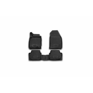 Коврики 3D в салон FORD Ecosport, 2014 - 2018, 2018 ->, 4 шт. (полиуретан)