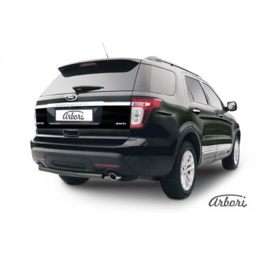 Защита заднего бампера d57 Arbori черн. для Ford EXPLORER 2012-2015