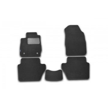 Коврики в салон FORD Fiesta 3D 2008-2011, хб., 5 шт. (текстиль)