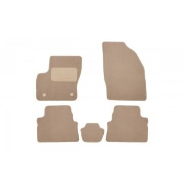 Коврики в салон Klever Premium FORD Kuga АКПП 2008-2013, внед., 5 шт. (текстиль, бежевые)