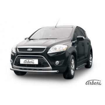 Защита переднего бампера d57 Arbori нерж. сталь для Ford KUGA 2008-2012