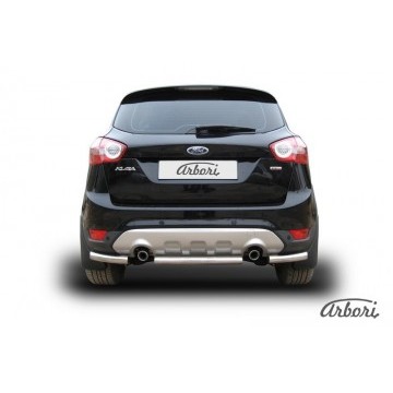 Защита заднего бампера d57 Arbori нерж. сталь для Ford KUGA 2008-2012
