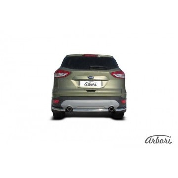 Защита заднего бампера d57 Arbori нерж. сталь для Ford KUGA 2013-2016