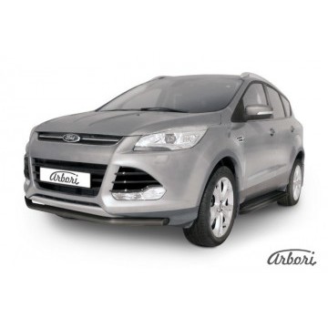 Защита переднего бампера d57  Arbori черн. для Ford KUGA 2013-2016