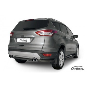 Защита заднего бампера d57 Arbori черн. для Ford KUGA 2013-2016