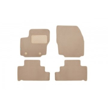 Коврики в салон Klever Premium FORD S-max 2006-2015, мв., 4 шт. (5 мест) (текстиль, бежевые)