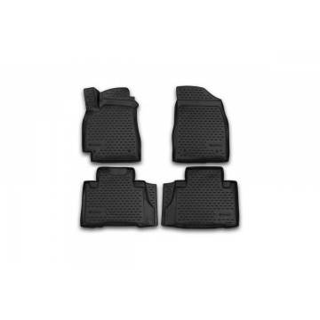 Коврики 3D в салон GEELY Emgrand X7, 2013-> 4 шт. (полиуретан)