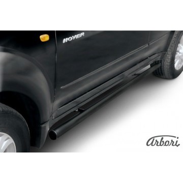 Защита порогов d57 труба  Arbori черн. для Great Wall Hover 2008-2010