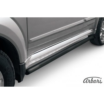 Защита порогов d57 труба Arbori черн. для GREAT WALL Hover H3 2010-2014