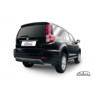 Защита заднего бампера d57 радиусная  Arbori черн. для Great Wall Hover H3 2014-2016