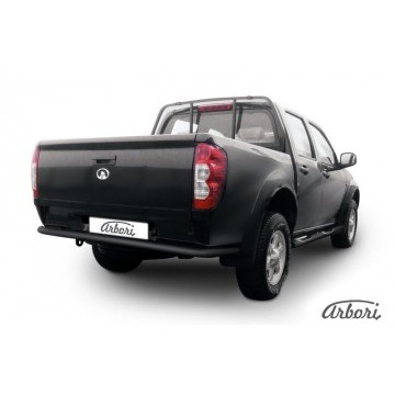 Защита заднего бампера d57 Arbori черн. для Great Wall WINGLE 2012-2015