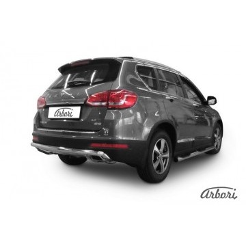 Защита заднего бампера d57 Arbori нерж. сталь для HAVAL H6 2014-нв