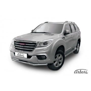 Защита переднего бампера Arbori d57 HAVAL H9 2015-