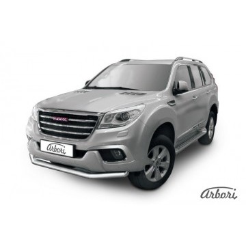 Защита переднего бампера Arbori d76 HAVAL H9 2015-
