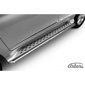 Защита штатного порога Arbori d57 HAVAL H9 2015-
