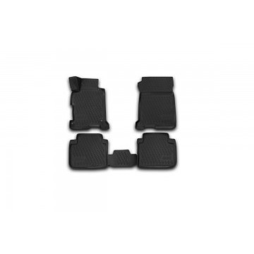 Коврики 3D в салон HONDA Accord, 2013->, 4 шт. (полиуретан)