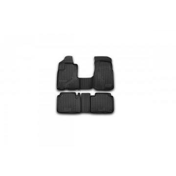 Коврики в салон HONDA CR-V 2002-2006, 4 шт. (полиуретан, серые)