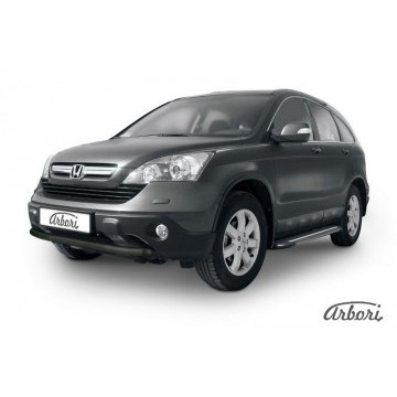Защита переднего бампера d57 Arbori черн. для Honda CR-V 2009-2012