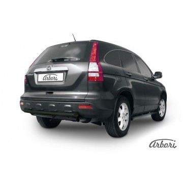 Защита заднего бампера d57 Arbori черн. для Honda CR-V 2009-2012