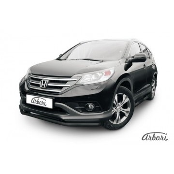 Защита переднего бампера d57 Arbori черн. для Honda CR-V 2L 2012-2017