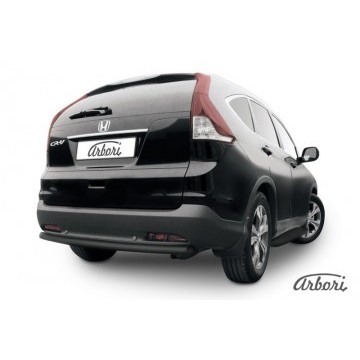 Защита заднего бампера d57 радиусная  Arbori черн. для Honda CR-V 2L 2012-2017