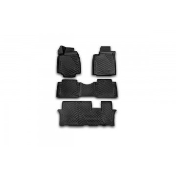 Коврики 3D в салон HONDA Pilot, 2008-2012, 2012-2016, 4 шт. (полиуретан)