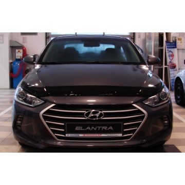Дефлектор капота темный HYUNDAI ELANTRA 2016-2018