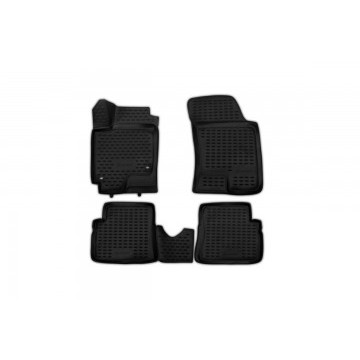 Коврики 3D в салон HYUNDAI Getz 2002->, 4 шт. (полиуретан)