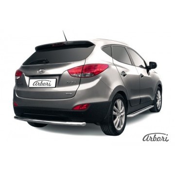 Защита заднего бампера d57 Arbori нерж. сталь для HYUNDAI ix35 2010-2015